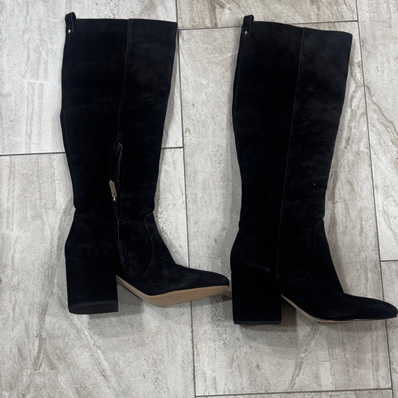 New Sam Edelman Elegant Black Knee-High Women's Boots - Picture 1 of 5